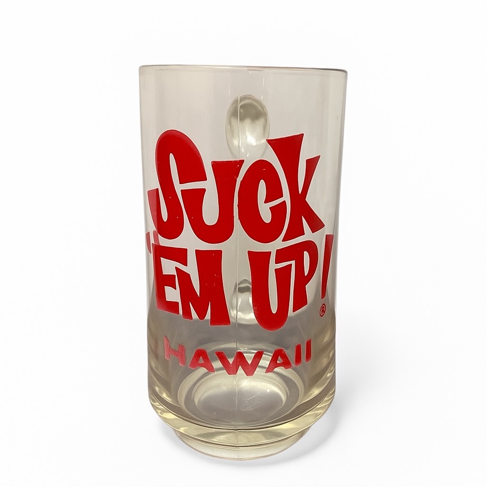 Vintage Hawaii Suck ‘Em Up 22oz Glass Don Ho Beer Stein
